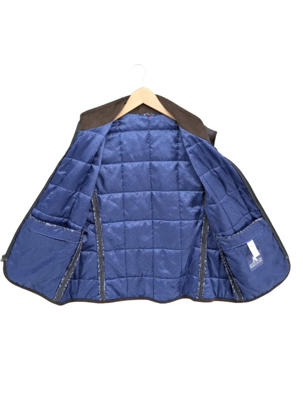 Kevins Fine Outdoor Gear Apparel Vest Boys Grey Wool Quilted Full Zip Size XL